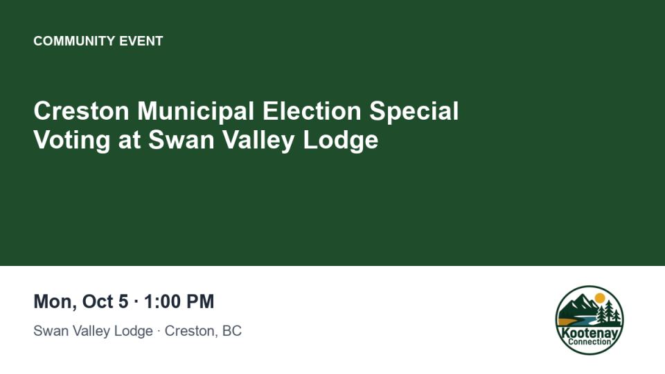 Creston Municipal Election Special Voting at Swan Valley Lodge