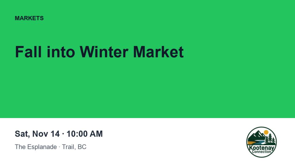 Fall into Winter Market