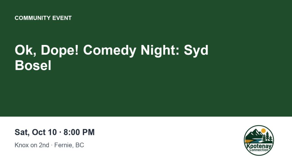 Ok, Dope! Comedy Night: Syd Bosel