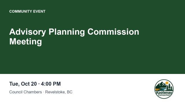 Advisory Planning Commission Meeting