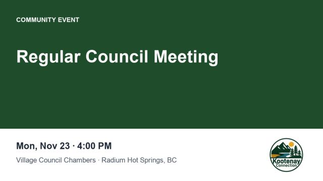 Regular Council Meeting