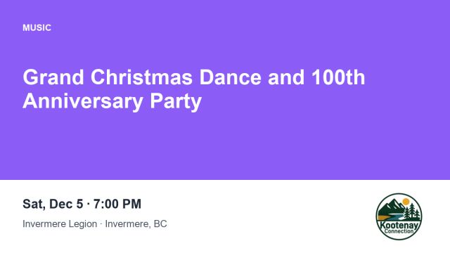 Grand Christmas Dance and 100th Anniversary Party