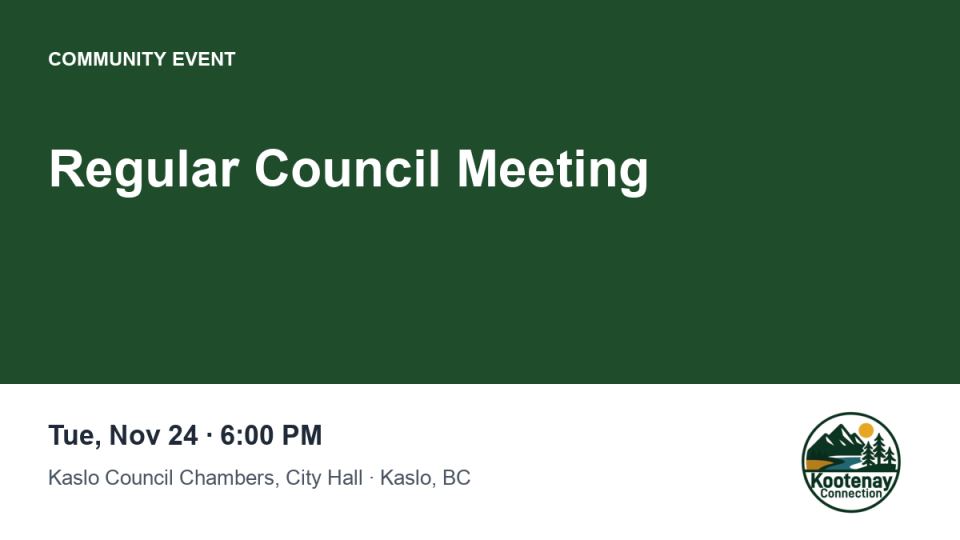 Regular Council Meeting