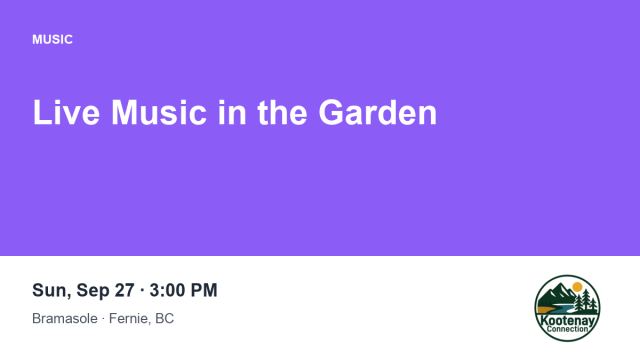 Live Music in the Garden