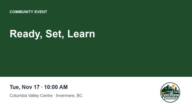 Ready, Set, Learn