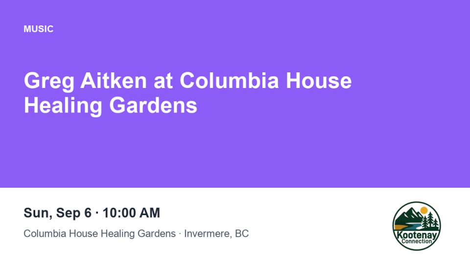 Greg Aitken at Columbia House Healing Gardens